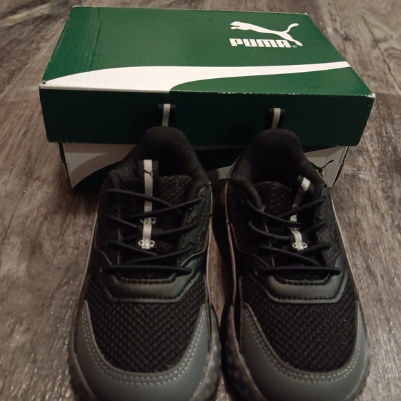 PUMA Kids Boys Rs-Trck Slate Lace Up Sneakers Shoes Casual - Black - Picture 4 of 10